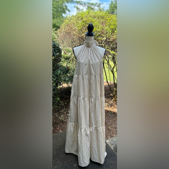 NWT - Theory halter maxi dress-size L - Picture 3 of 10